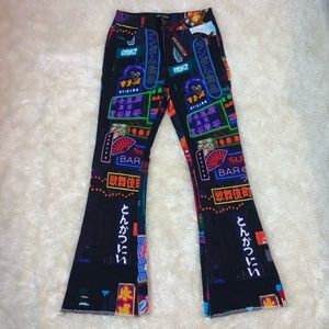 DOLLS KILL Midnight City Flared Jeans